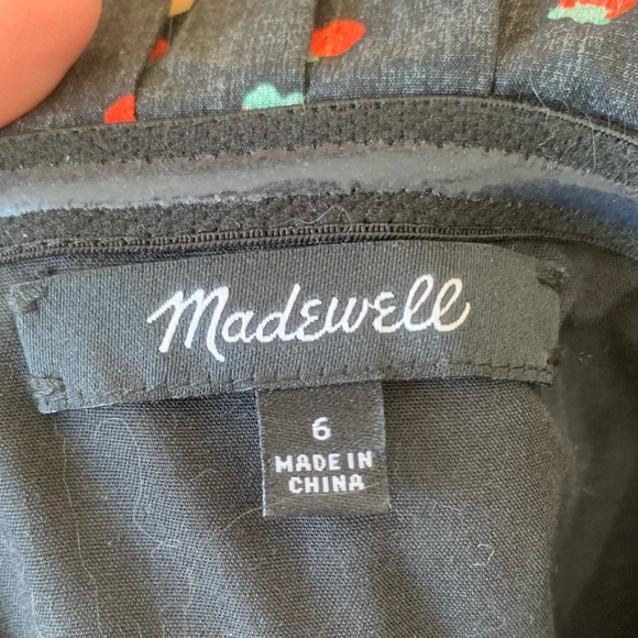 MADEWELL Pintuck Cami Dress in Fresh Strawberries - Picture 3 of 11